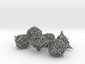 Thorn Dice Ornament Set in Gray PA12