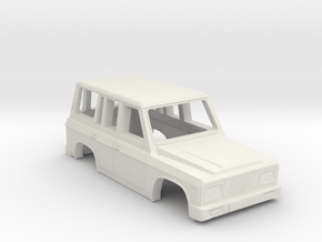 Aro 244 Body of Romanian SUV Scale 1:87 in White Natural Versatile Plastic