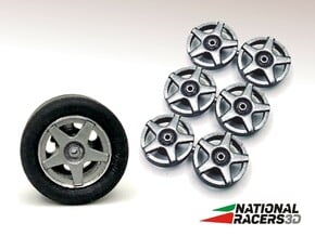 3D Wheel Inserts - O.Z. Racing Wheels in Tan Fine Detail Plastic