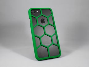 iPhone 7 DIY Case - Hexelion in Green Processed Versatile Plastic