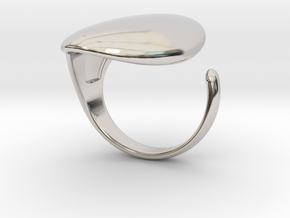 Plain Knuckle Ring in Rhodium Plated Brass