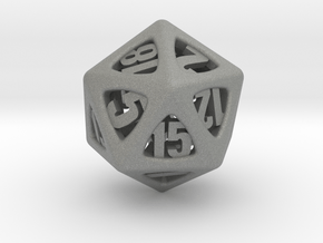Thoroughly Modern d20 in Gray PA12