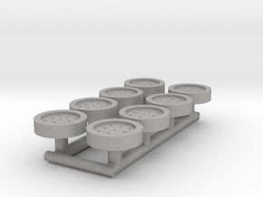 8 HO Scale Man Hole Covers in Aluminum