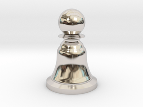 Pawn - Bell Series in Rhodium Plated Brass