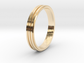 Ring in 14k Gold Plated Brass