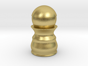 Pawn - Bullet Series in Natural Brass