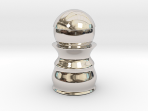 Pawn - Bullet Series in Rhodium Plated Brass