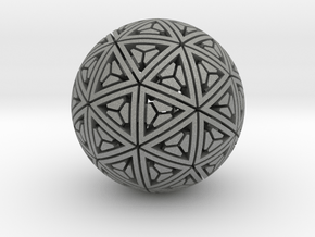 Soft-Boiled Geodesic (4.5cm) in Gray PA12