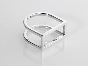 Ring - Levl in Fine Detail Polished Silver: 6 / 51.5