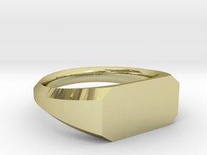 UNISEX Pinky Ring Multiple Sizes in 18k Gold Plated Brass: 6.75 / 53.375