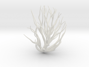 Branches Sculpture in White Premium Versatile Plastic
