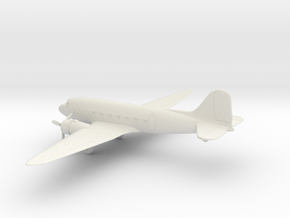 Douglas DC-3 in White Natural Versatile Plastic: 1:100
