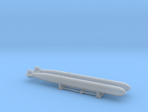 1/100 DKM Schnellboot Torpedo Mounted Set in Smooth Fine Detail Plastic