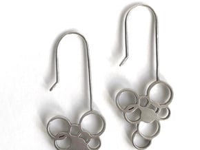 Exhale Bubble Earrings in Fine Detail Polished Silver