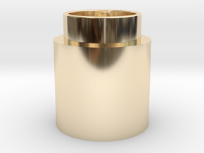 Button Activator in 14k Gold Plated Brass