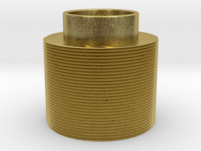 Threaded in Natural Brass
