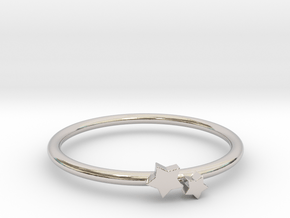 Twin Star Ring (Multiple Sizes) in Platinum: 4.5 / 47.75