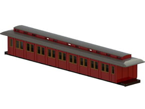 Co1 - Swedish passenger wagon in Tan Fine Detail Plastic