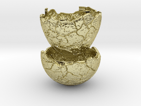 Dinosaur Egg Ring Box - Proposal Ring Box in 18K Yellow Gold