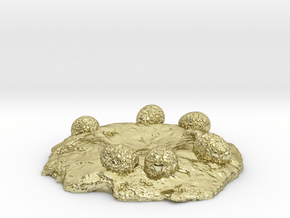 NEST STAND for Dinosaur Egg Ring Box in 18k Gold Plated Brass