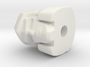 Megatron Combiner Wars  hoofd 22 mm  in White Natural Versatile Plastic
