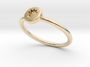 P O W E R  Slim - Engraved Star in 14K Yellow Gold: 5 / 49