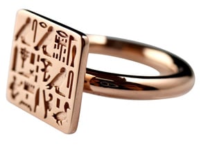 Ring of Priest Sienamun - Gold in 14k Rose Gold: 8 / 56.75