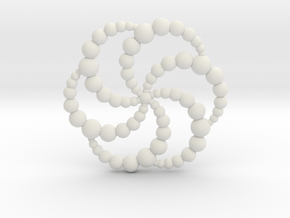 Solsbury CC Pendant in White Natural Versatile Plastic