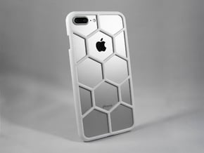 iPhone 7 Plus DIY Case - Hexelion in White Processed Versatile Plastic