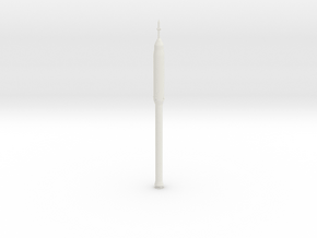 Miniature NASA Ares 1 Spacecraft - 10cm in White Natural Versatile Plastic