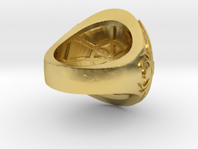 Ring award - capitola engraved in Polished Brass
