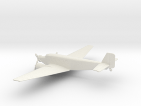 Junkers Ju 52 Iron Annie in White Natural Versatile Plastic: 6mm
