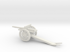 1/100 Scale 4.7 Inch Gun Carriage M1906 in White Natural Versatile Plastic