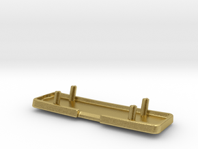 Furtif Backrest Logo Knobling-1 in Natural Brass