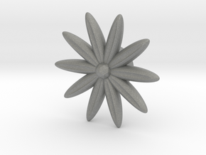 Hole Plug 0001 - flower in Gray PA12