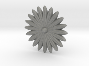 Hole Plug 0002 - flower in Gray PA12