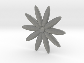 Hole Plug 0003 - flower in Gray PA12