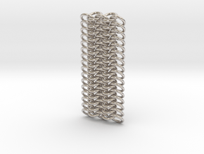 Omega Chainmail in Rhodium Plated Brass