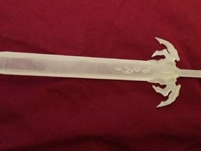 Garrison Sword Comic Style - Knight Scale  in Tan Fine Detail Plastic