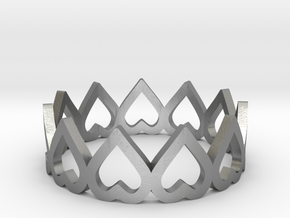 hearth crown ring all sizes, multisize in Natural Silver: 4.5 / 47.75