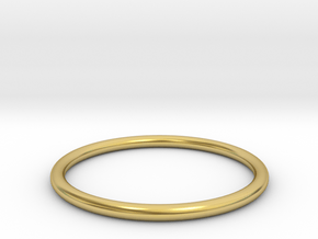 wire ring all sizes, multisize in Polished Brass: 5 / 49