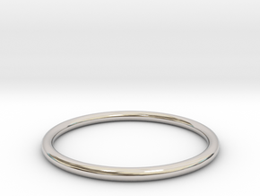 wire ring all sizes, multisize in Rhodium Plated Brass: 5 / 49