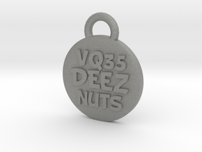 VQ35DEEZNUTS badge keychain in Gray PA12