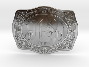 Alpental Crew Belt Buckle - no back text in Antique Silver