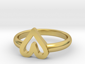 ring hearth All sizes, Multisize in Polished Brass: 5 / 49