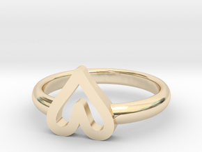 ring hearth All sizes, Multisize in 14K Yellow Gold: 5 / 49