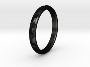 ring gear all sizes, multisize in Matte Black Steel: 5 / 49