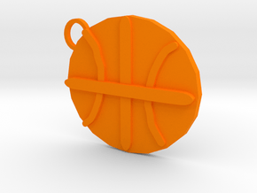 Basketball Keycahin in Orange Processed Versatile Plastic