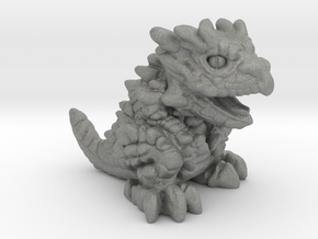 Chompy the Dragon Hatchling (1") in Gray PA12