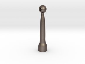 Kendama Ball Catch Toy Ω in Polished Bronzed-Silver Steel